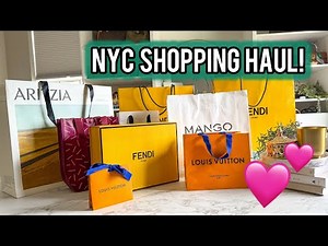 UNBOXING MY NYC SHOPPING HAUL: Louis Vuitton, Fendi, Aritizia, and more!💗😍