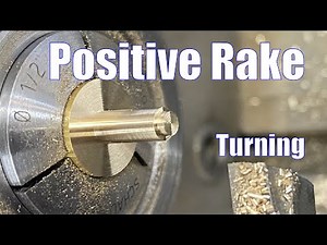 Grinding a Positive Rake Turning Tool to cut the Inside Corner Feature..and other tips for the lathe