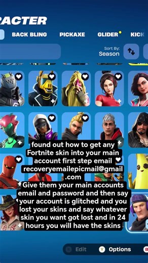 Fortnite free skins hack! #fortnite #gaming #cool #funny #tips