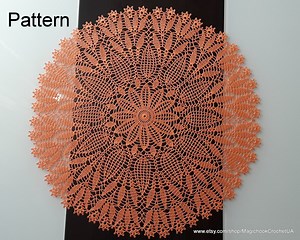 Crochet Large Doily Pattern Diagram Only, Digital PDF Home Vintage Decor,table Center, Knitted Lace Tablecloth,table Decoration, Diagram #11 - Etsy