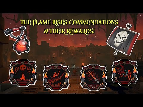ALL NEW 'THE FLAME RISES' COMMENDATIONS & REWARDS! - Sea Of Thieves