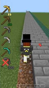 all pickaxe VS stone bricks #minecraftshorts