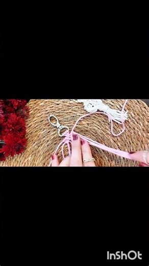 Easy Heart Macrame Keychain | DIY جاکلیدی قلبی مکرومه#heartmacrame#diy#handmade