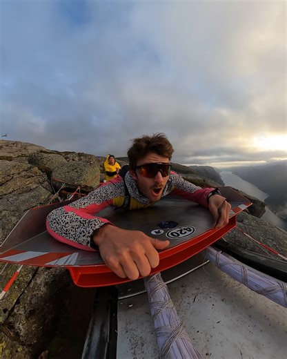 150K views · 3K reactions | "Wooooouuaaaoouuhhhooo" - Dante Wardlaw ️This BASE catapult yeeted him into the Norwegian sunset on a one-way trip to a $1,000 GoPro Award. Shot on our 360 camera, #GoProMAX. | GoPro | Facebook