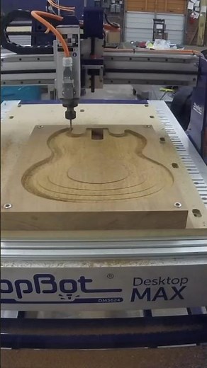 ShopBot CNC in-house guitar body carving - NAMM 2023 sample