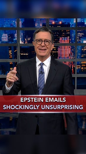 The leaked Epstein emails are shockingly unsurprising. #StephenColbert | The Late Show with Stephen Colbert