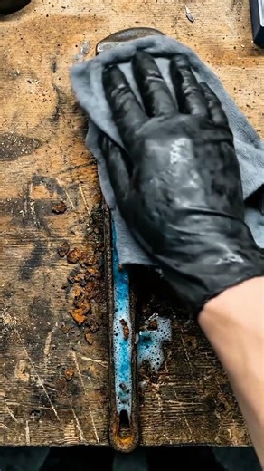 Best Rust cleaning method #oddlysatisfying #fyp #asmr