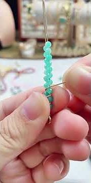 Make a Two Lines Wire Wrapped Ring with Turquoise Beads! ✨💙