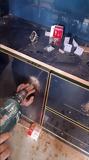 how to install wardrobe Lock 🔐 | drawer Lock instilling