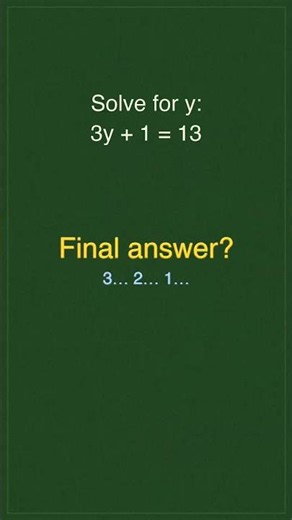 Quick algebra check: Solving for a Variable — pause & solve! ⏸️