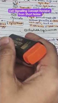 Cell Signalling Concept Revision #cellsignaling #cellbiology #csirnet #gate2026 #lifescience #csir