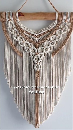 Tutorial Tapiz en Macramé ✨#macrame #macrametutorial #diy