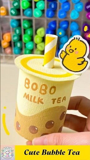 Easy Paper Bubble Tea Craft – Perfect DIY for Kids