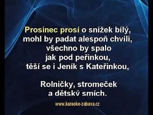 Prosinec - Písnička pro děti Karaoke tip