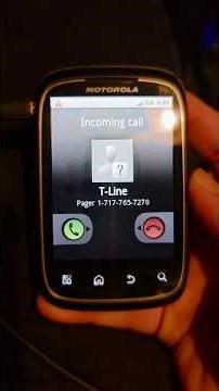 Motorola Spice incoming call (With ID)
