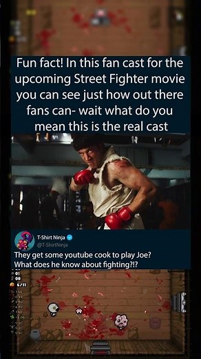 Fun fact! In this fan cast for the upcoming Street Fighter movie you can see just how out there