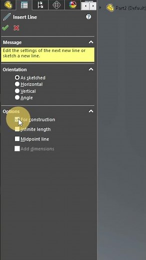 👉 Crea líneas de construcción en SolidWorks