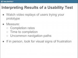 Usability Tests: Interpreting results