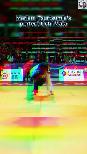 Mariam Tsurtsumia's Perfect Uchi Mata: A Judo Phenomenon! #shorts #judo
