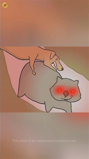 This Animal Has Square Poop 😱💩 #shorts #factsfirst #FactsFirst #shortsfeed #wombat #wildelife #facts