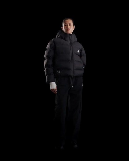 NIKE ACG Lunar Lake PrimaLoft® Therma FIT ADV Puffer Jacket Hooded Women Shiny Black | Sustainable