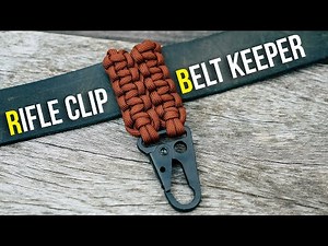 Rifle Clip Paracord Belt Keeper Tutorial | Paracord Key Holder