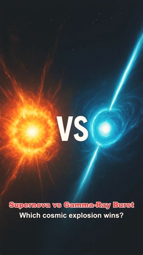 Star’s Final Blast vs Cosmic Blowtorch — Supernova vs GRB⚡