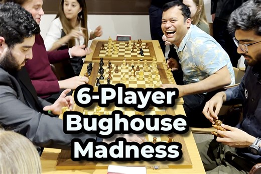 Gukesh, Keymer, Maghsoodloo, Ganguly: 6-Player Bughouse is pure chaos