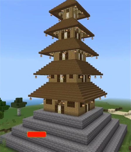 Minecraft temple design / minecraft asian temple#shorts #short #minecraft