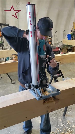 drilling peg holes with the mafell base | from the bench