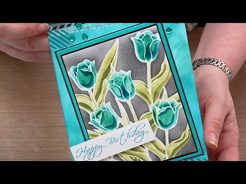 #343 Kaleidoscope Layering Stencil & Tim Holtz Dimensional Plate & Thank You to Sizzix! You All Rock