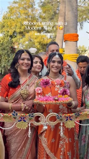 Ribbon Cutting with a Modern Twist | Wedding Fun | Groom Entry | Family Fun | Funny Moments #shorts