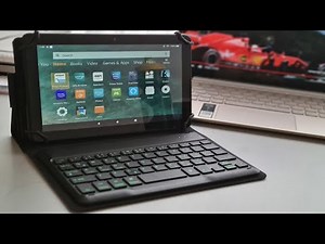 Amazon Fire HD 8 Tablet & Jelly Comb Keyboard Case Unboxing and Review