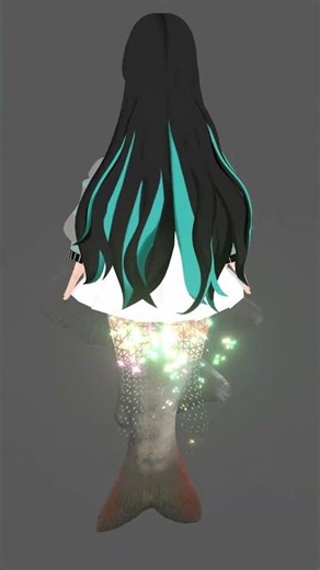 Blenderで変身アニメーション作ってみた【魚】#shorts