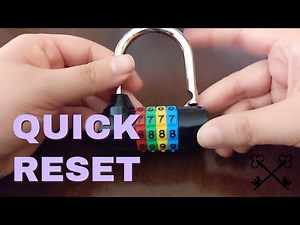 How To Reset 4 Digit Color Lock Combo Tutorial - Lock Reset Series