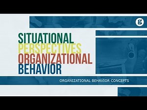 Situational Perspectives on Organizational Behavior