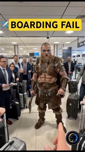 POV: The Airport Wasn't Ready for Him 😂