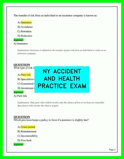2026 New York Accident and Health Insurance Practice Exam Prep Mastery For Guaranteed Success