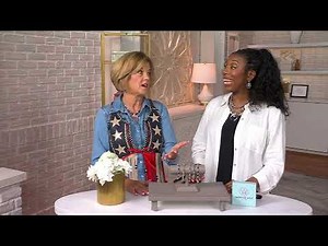 American West Sterling Silver Oval Gemstone Tennis Bracelet on QVC