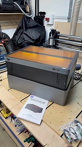 I just got the WeCreat Vision Pro 45 watt laser and I'm getting it set up. The setup is straightforward and there is even a WeCreat video that guides you through the process. This laser is also auto lifting and auto focus for ease of use. This is the rotary and conveyor pack so it comes with the rotary setup and the pass-through conveyor that can engrave material up to 137" in length. Find out more about the WeCreat Vision Pro here: https://wecreattechltd.pxf.io/Z69WVK @wecreatofficial #gifted #