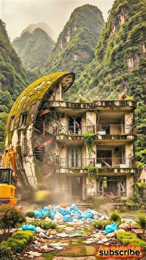 🏚️ Abandoned Building Restoration Timelapse | Satisfying Construction Transformation ✨