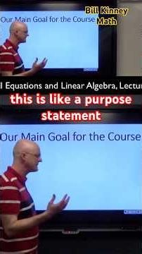 MAIN GOALS for Differential Equations and Linear Algebra (DYNAMICAL SYSTEMS)
