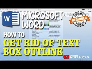 Microsoft Word How To Get Rid Of Text Box Outline