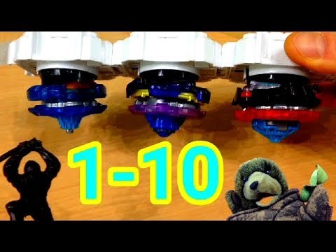 Number Ninjas! Learn Numbers 1-10 with Triple Beyblade Action! Ninjas, Numbers and Battling Top Toys