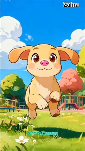 “The Fastest Cute Puppy Ever! 🐶💨✨ (2D Cartoon)”