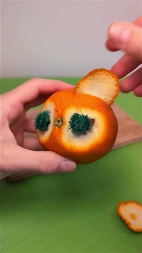 Food Craft 🍊Panda from Orange🐼 #diycrafts #kidsfun