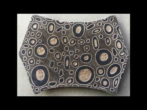 Sgraffito Tray - Applying Underglaze & Sgraffito Technique