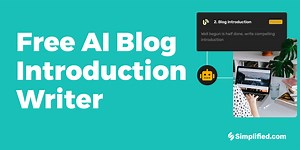 ブログ紹介ジェネレーター: ブログ投稿の魅力的な紹介文を作成します