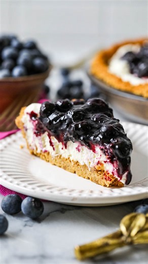My blueberry cream cheese pie is a classic summer dessert that checks all the boxes! A crisp, buttery graham cracker crust serves as the perfect base for the no-bake creamy filling, which serve as the perfect sweet counterbalance to the perfectly tart berry topping. For the recipe, comment “recipe” below or find it here: https://sugarspunrun.com/blueberry-cream-cheese-pie/ #blueberry #blueberrydessert #summertimedessert #dessert #pie | Sugar Spun Run