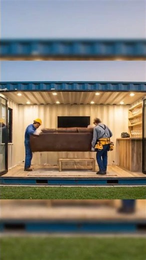 Shipping Container Man Cave Conversion #containerconversion #shippingcontainer